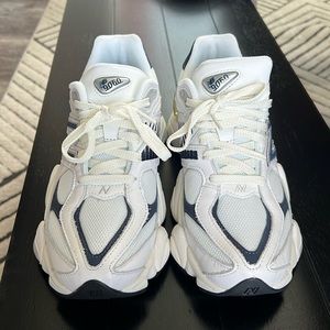 New Balance 9060 Unisex White and Navy Blue Sneaker